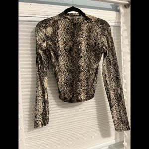 Snake Skin Turtle Neck